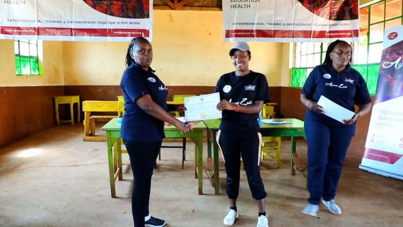 The sub-chief and the chairlady officiating the launch of the group.